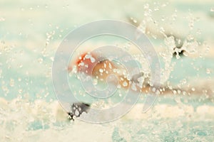 Backstroke Swim Abstract