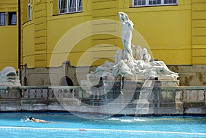 Swimmer in Szechenyi bath