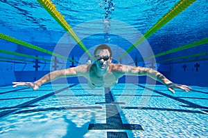 Swimmer Underwater