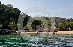 Swimming area and beach