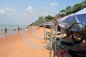 Swimming area in the Western Baray. Siem Reap. Cam