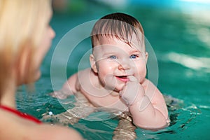 Swimming baby