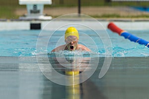 Swimming Breast Stroke Athlete