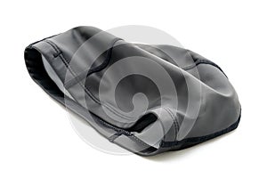 Swimming Cap, Black Silicone Color, Isolated on White Background