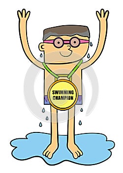 Swimming champion