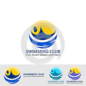 Swimming club logo