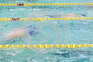 Swimming Competition at Indoor Pool