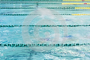 Swimming Competition at Indoor Pool