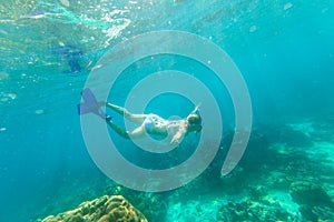 Swimming deep in Surin Islands