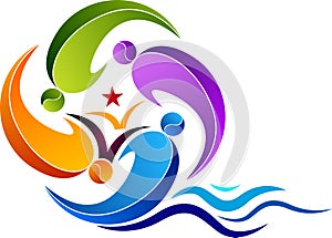 Swimming education logo