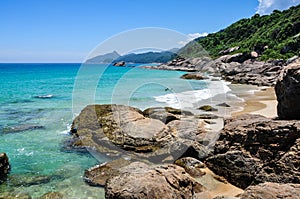 Swimming and enjoying the beach and nature of Lopes Mendes at Ilha Grande. Brazil. Rio do Janeiro. photo