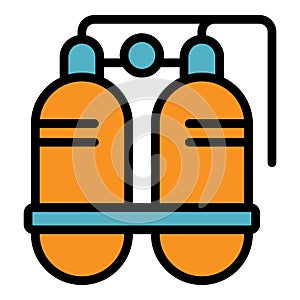 Swimming equipment icon vector flat