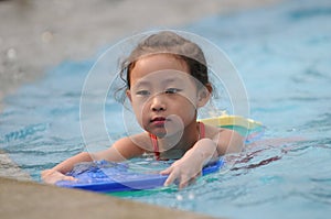 Swimming girl