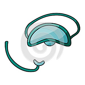 swimming goggles dive swim sea beach icon