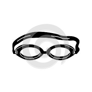 Swimming goggles icon symbol,illustration design template