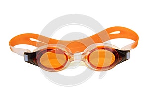 Swimming Goggles on White