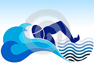 Swimming logo