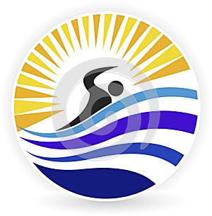 Swimming logo