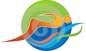 Swimming logo