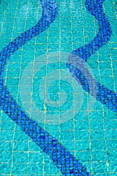 Swimming pool abstract