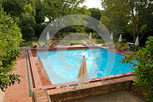 Swimming pool in Alvito castelo pousada photo