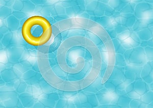 Swimming pool background with rubber ring