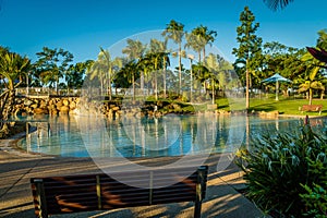 Swimming pool of bluewater lagoon in Mackay, Queensland