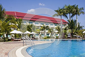 Swimming pool in Cambodia