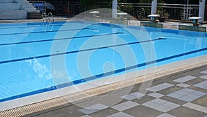 Swimming pool with clean water