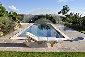 Swimming pool in the countryside