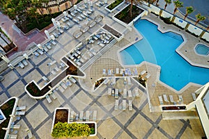 Swimming pool in Daytona Beach oceanview hotel