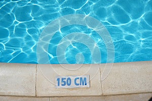 Swimming Pool Depth Safety Sign