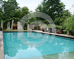 Swimming pool at dumbarton oaks