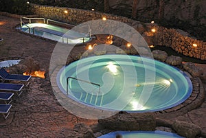 Swimming pool of Elisir spa at Domina Coral Bay hotel. Sharm el Sheikh. Egypt