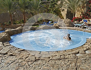 Swimming pool of Elisir spa at Domina Coral Bay hotel. Sharm el Sheikh. Egypt photo