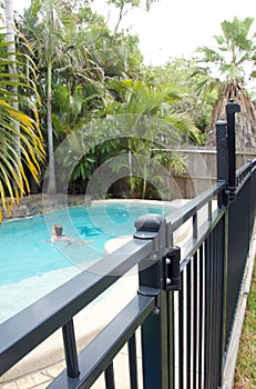 Swimming pool fence photo