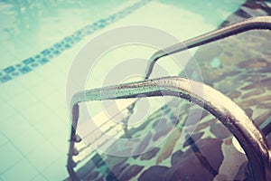 Swimming pool ( Filtered image processed vintage eff