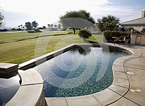 Swimming pool, Flagstone Spa