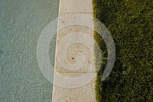 Swimming pool in a garden