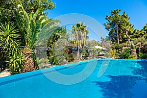 Swimming pool in Greek hotel