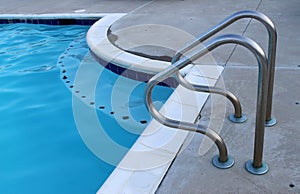 Swimming pool handrails photo