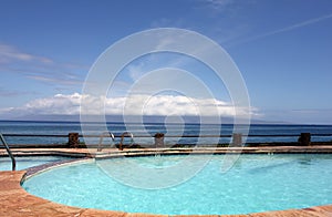 Swimming pool on hawaii photo