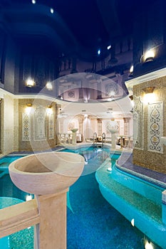 Swimming pool in hotel