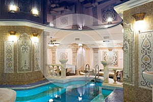 Swimming pool in hotel