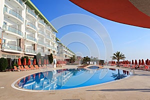 Swimming pool at the hotel