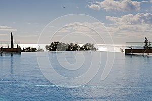 Swimming pool in hotel resort