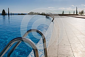 Swimming pool in hotel resort