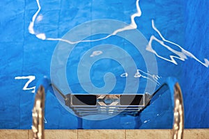 Swimming Pool Ladder with Reflection