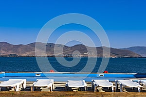 Swimming pool Lake Sevan Gegharkunik Armenia landmark