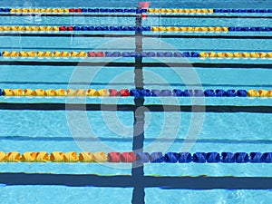 Swimming pool lane ropes